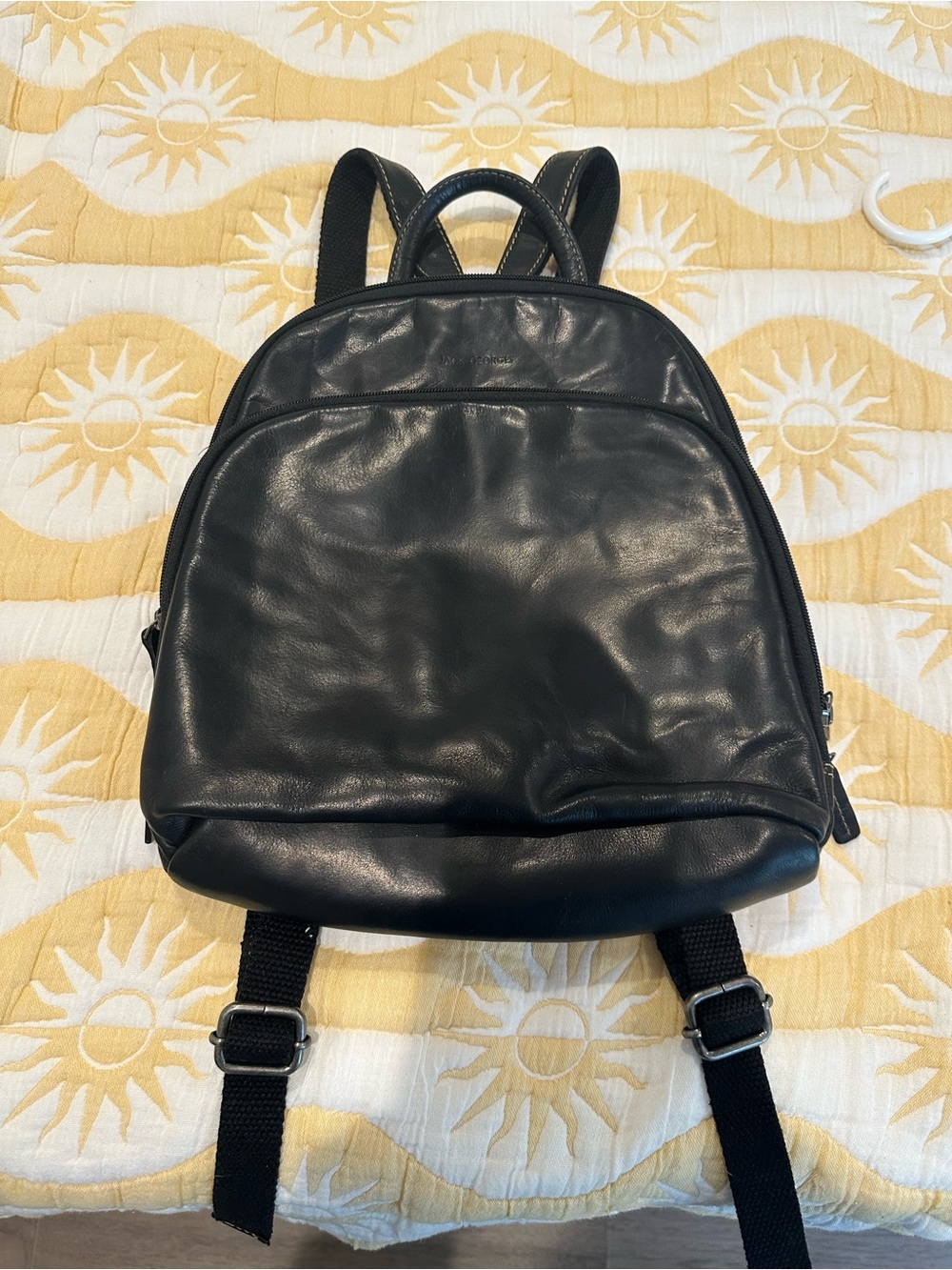 Jack George’s Black Leather Backpack